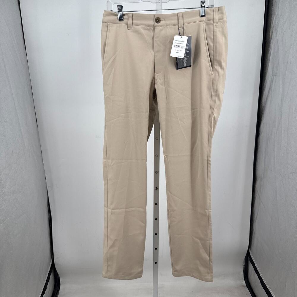 Mizzen + Main Baron Chino Pants Mens 30x32 Trim Fit Beige Straight Leg Prep NWT